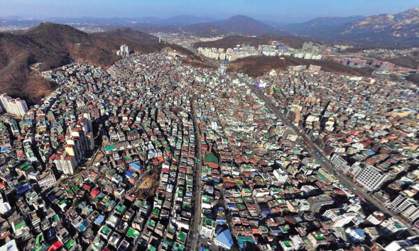 서울시 은평구 주택가 일대 전경(사진은 기사와 직접적 관련 없음) [네이버 항공뷰]
