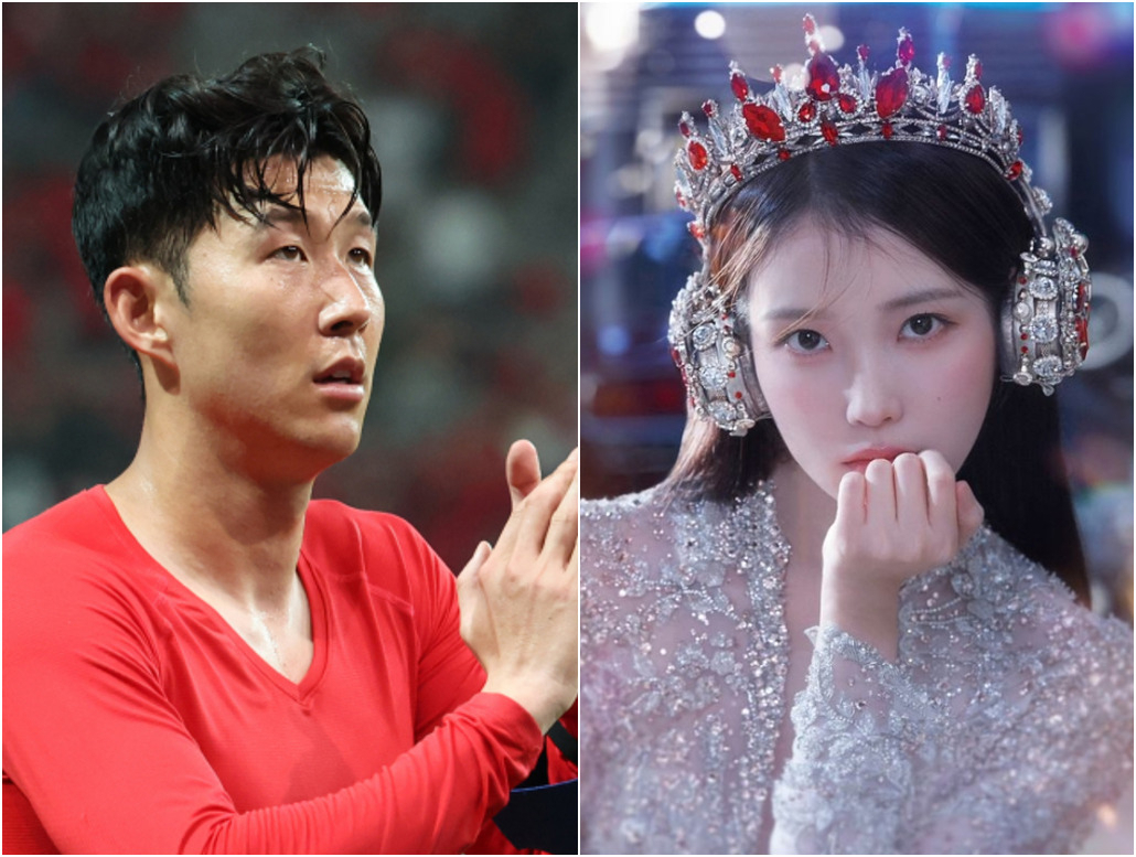 손흥민(왼쪽), 아이유(오른쪽). [연합]
