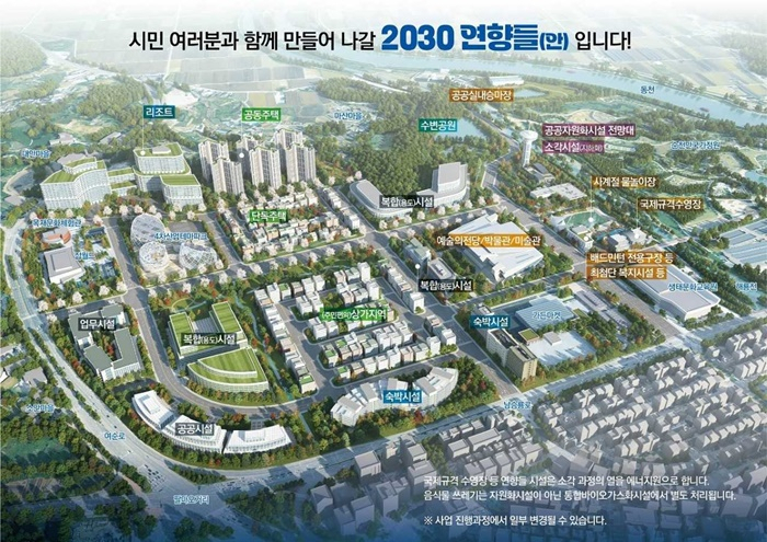 순천시 연향들 개발 조감도.