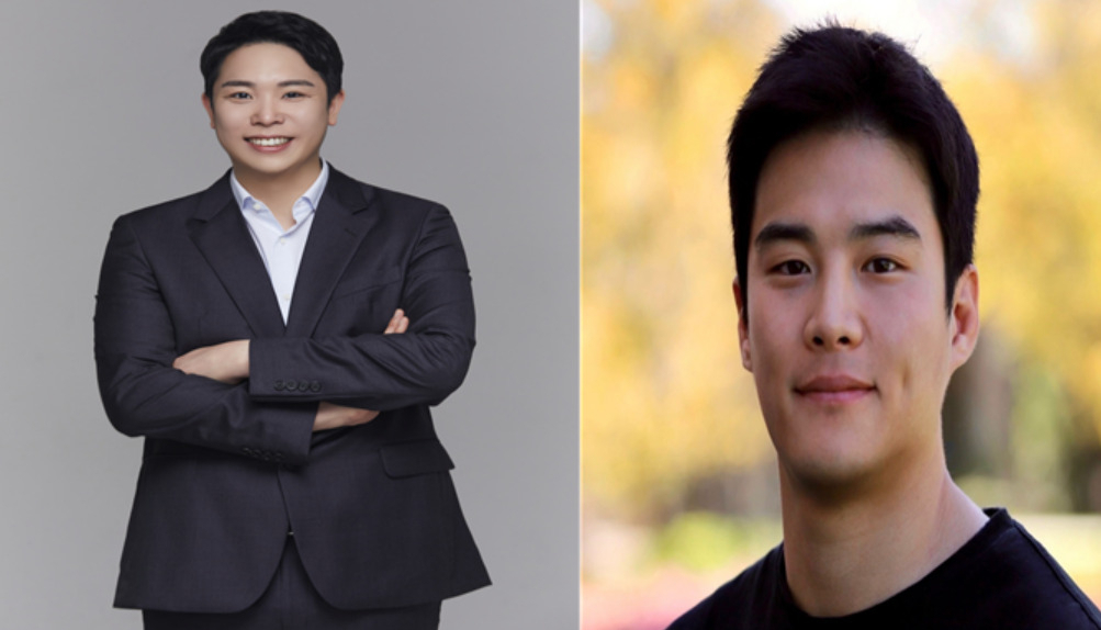MIT 테크놀로지리뷰 ‘젊은 혁신가 상’을 수상한 박지민(왼쪽) KAIST 교수와 김인호 KAIST 박사.[KAIST 제공]