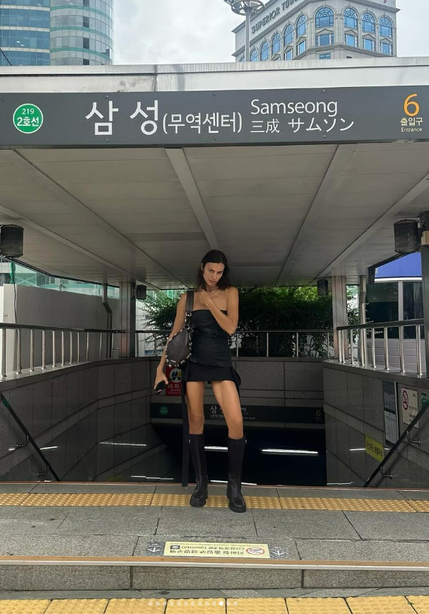 이리나 샤크가 서울을 방한해 찍은 사진을 SNS에 올렸다. [이리나 샤크 인스타그램 갈무리]
