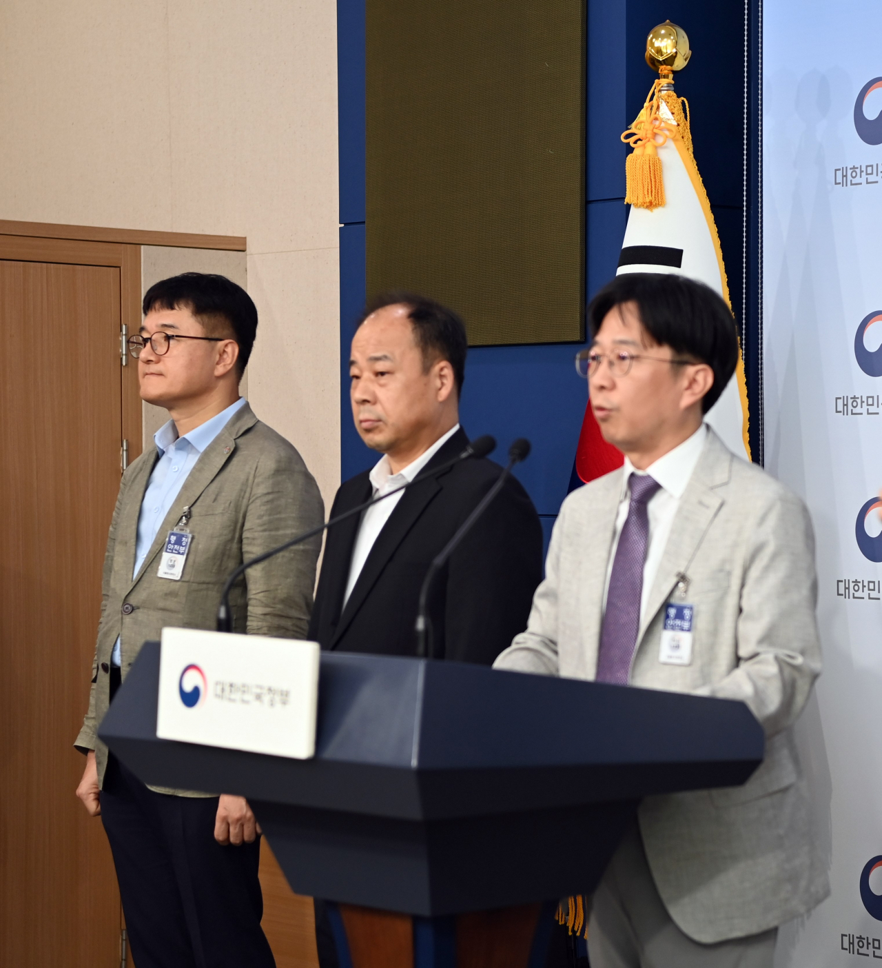 나현빈 재난원인조사반장이 23일 정부서울청사 별관에서 LPG 충전소, 저장소 폭발.화재 재난원인 분석 및 인명피해 방지대책 브리핑을 하고 있다.[행정안전부 제공]