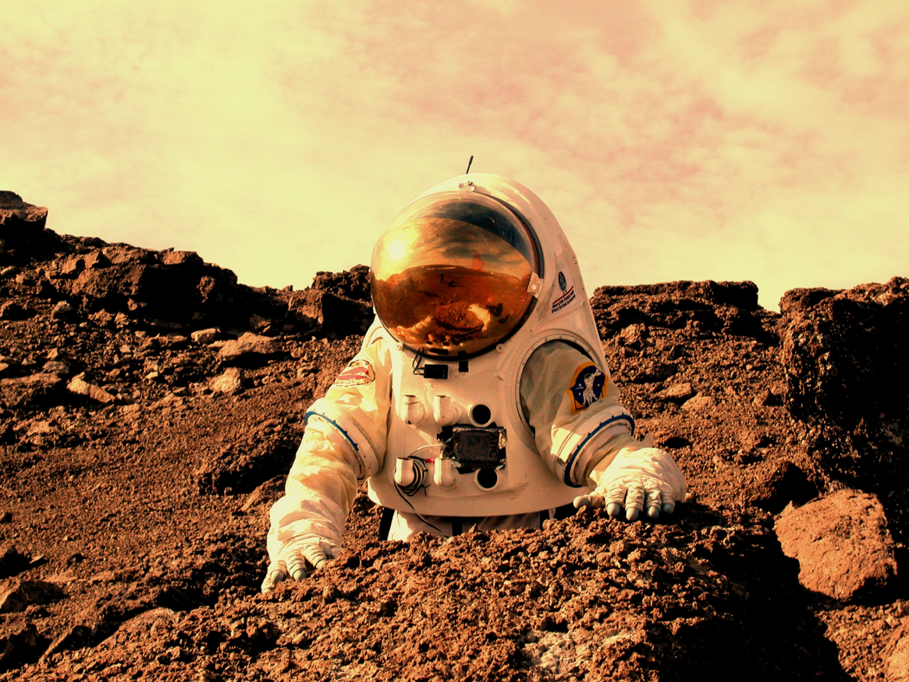 우주비행사.[출처 NASA]