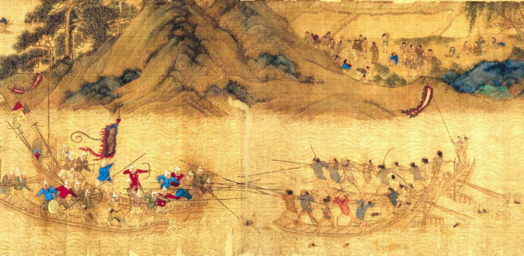 명군과 싸우는 왜구 [일본도쿄대 사료편찬실 제공]