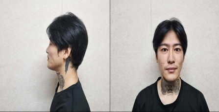순천 살인사건 피의자 박대성(30)씨 머그샷 사진.