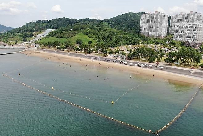 여수 웅천 해수욕장 자료 사진.