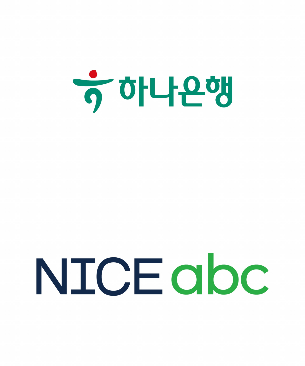 나이스 abc와 하나은행이 선정산 연계 금융서비스 개발을 위해 손을 잡았다. [각 사 제공]