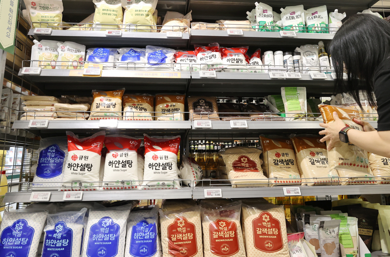 설탕이 진열된 모습. [연합]