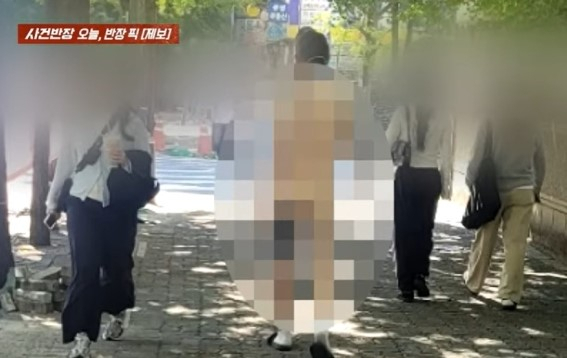 서울 한복판에 '알몸 외국인' 활보…모자·신발만 착용 '콧노래'까지 불렀다