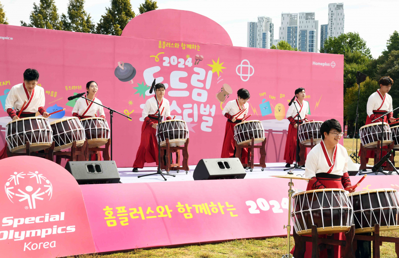 홈플러스가 사단법인 스페셜올림픽코리아와 함께 주최한 ‘두드림 페스티벌’ [홈플러스 제공]
