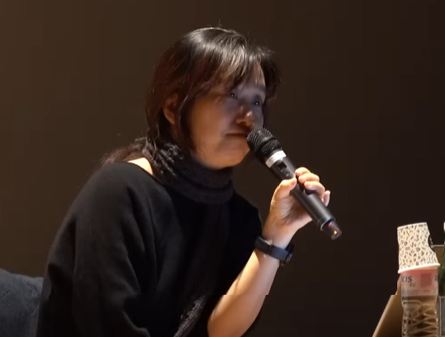 지난 2018년 북클럽 문학동네 프리미엄 강연에 참석한 소설가 한강 [유튜브 ‘문학동네’]