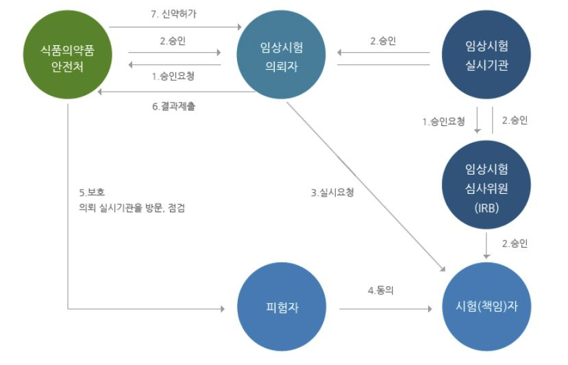 임상시험승인절차 [식약처 홈페이지 캡처]