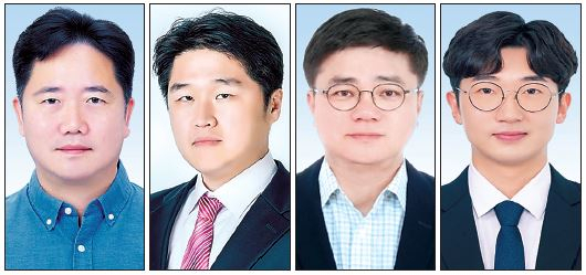 하윤철(왼쪽부터) 한국전기연구원 박사, 박철민 금오공대 교수, 전기준 인하대 교수, 이영한 금오공대 박사과정생 [한국전기연구원 제공]