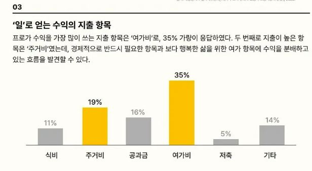 시니어 정기·예약 배송서비스 스타트업 내이루리의 '2023 시니어 보고서'. 시니어배달원들은 여가비, 주거비 항목 지출 비중이 높았다. [내이루리 제공]