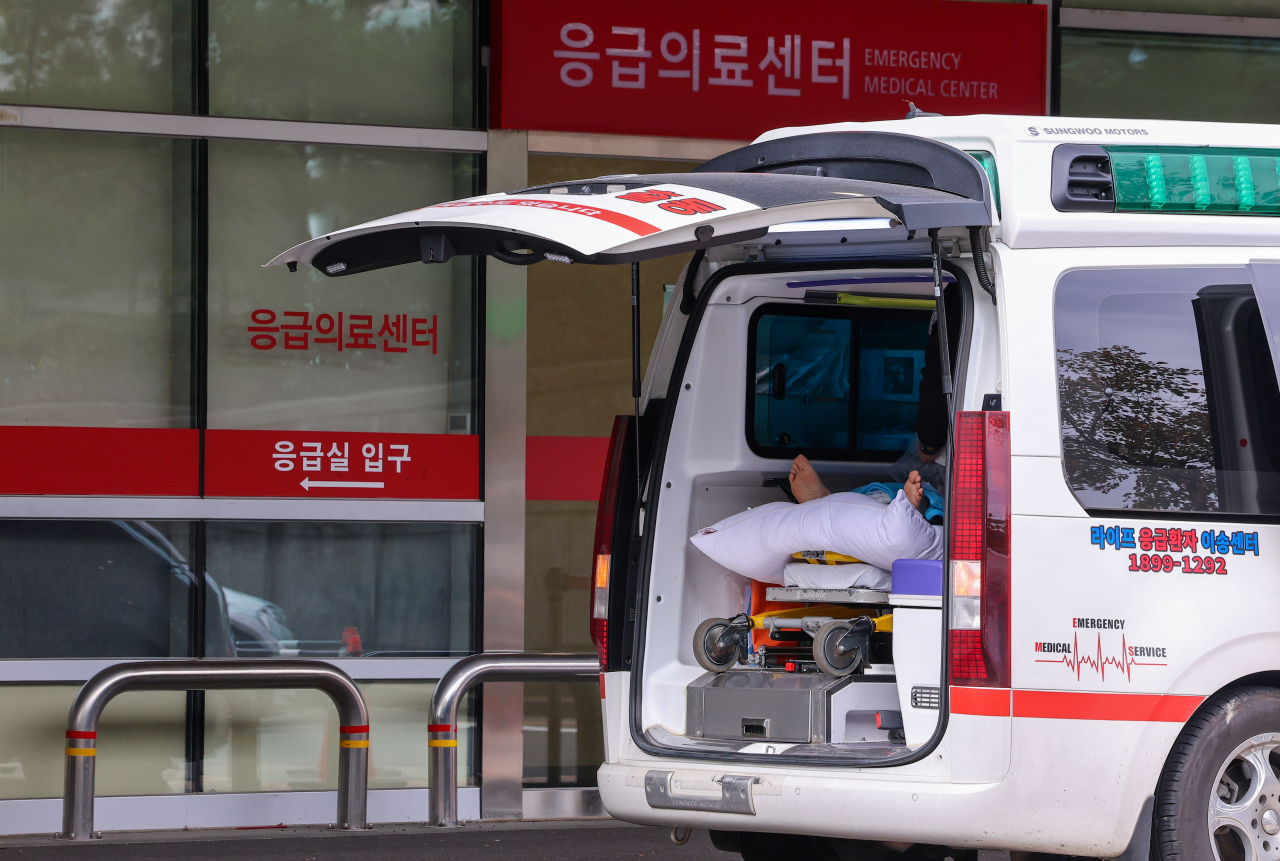 서울 시내 한 대학병원 응급의료센터.[연합]