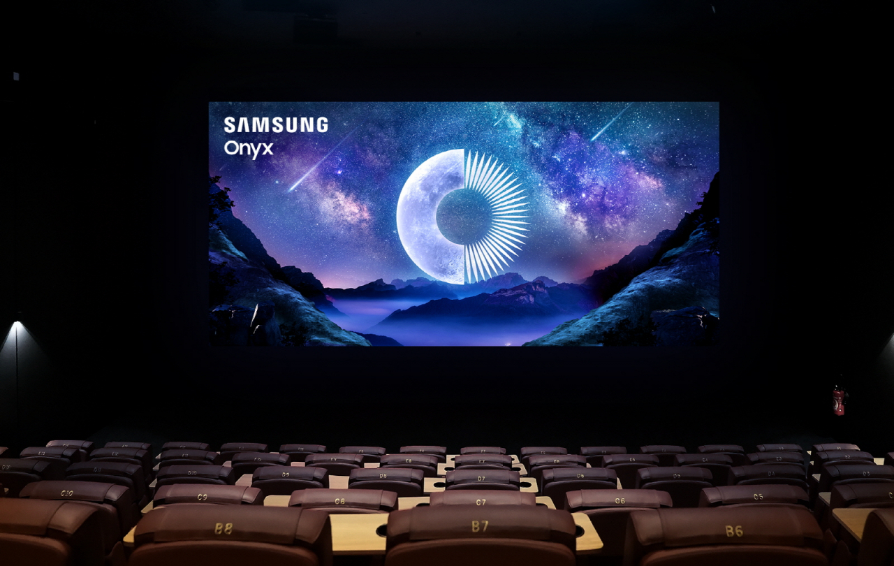 삼성전자 시네마 LED ‘오닉스(Onyx)’가 프랑스 파리의 영화관 파테 팰리스(Pathe Palace)에 설치된 모습. [삼성전자 제공]