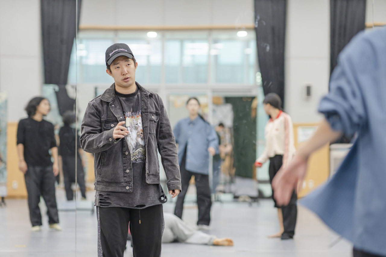 Choi Jong-in is seen in this photo during a rehersal for "Flick." (National Dance Company of Korea)