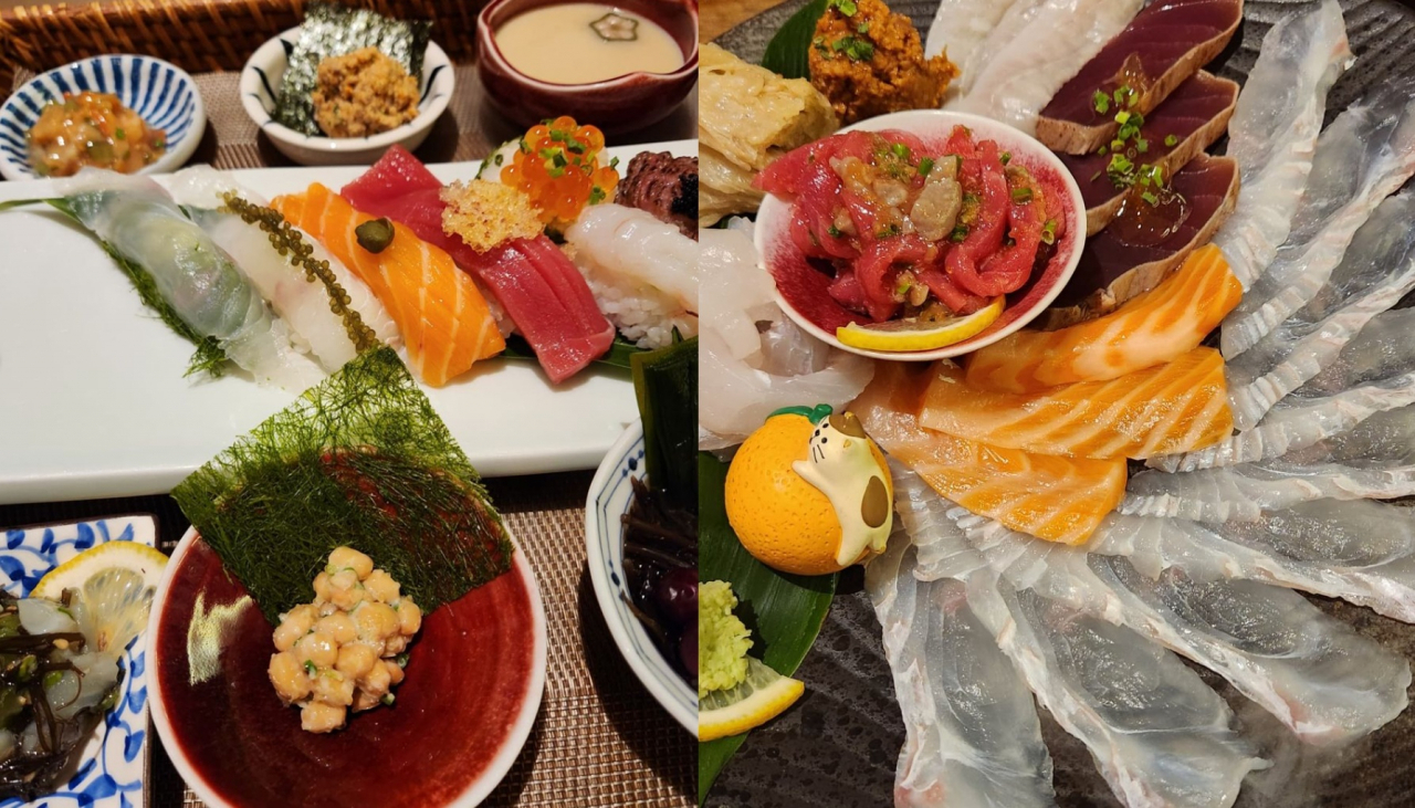 방송인 최동석이 올린 먹음직스러운 횟감.[인스타그램]