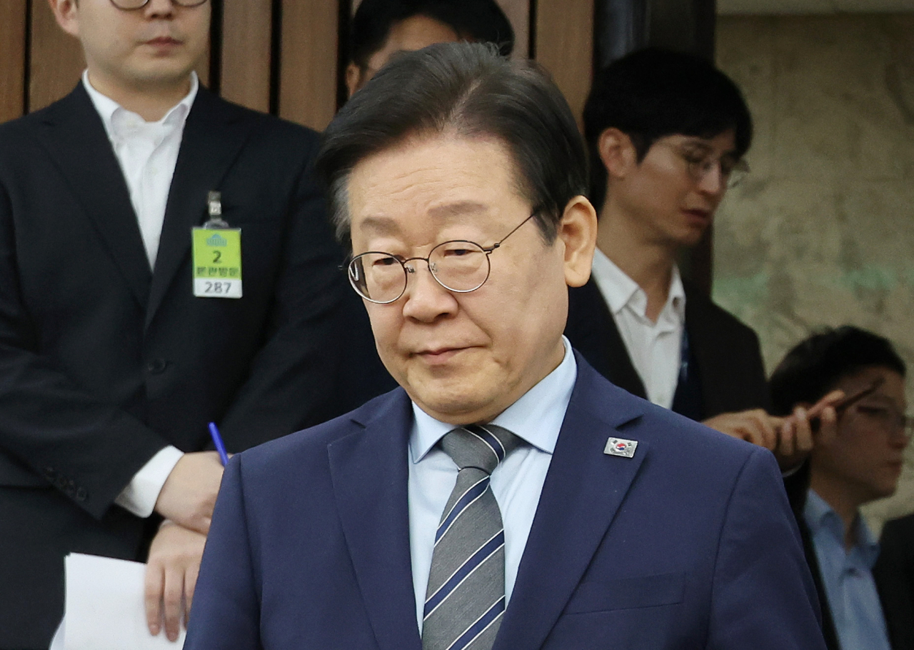 이재명 더불어민주당 대표가 7일 오후 국회에서 열린 2024년 더불어민주당 인천시당-인천시 당정협의회에 참석하고 있다. [연합]