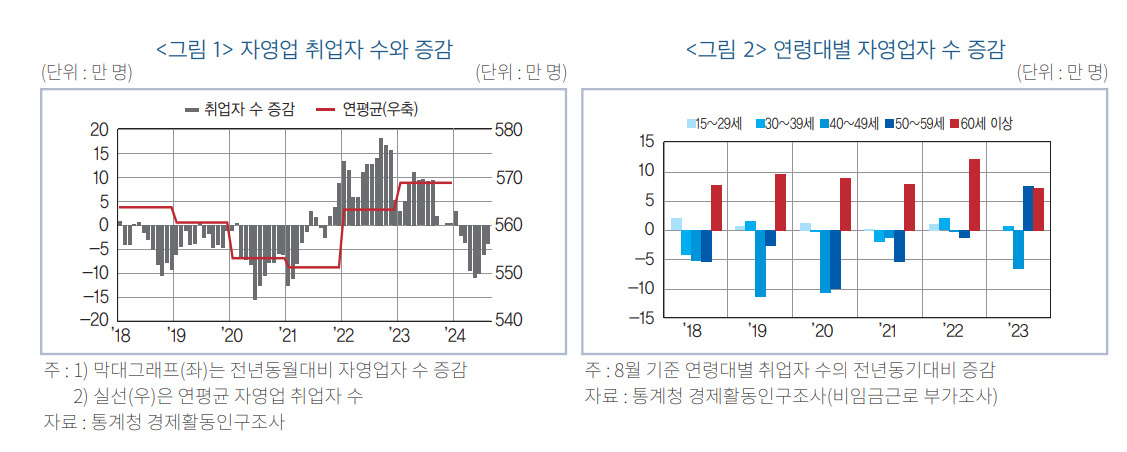 한국금융연구원 ‘고령층 자영업 차주의 부채 현황과 시사점’ 보고서 발췌.