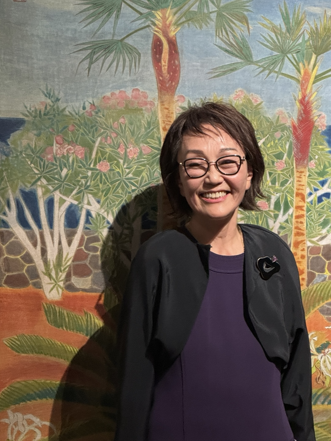 ‘찬란한 전설, 천경자 탄생 100주년 기념 특별전’ 예술총감독을 맡은 천경자 화백의 차녀 수미타 김. 이정아 기자.