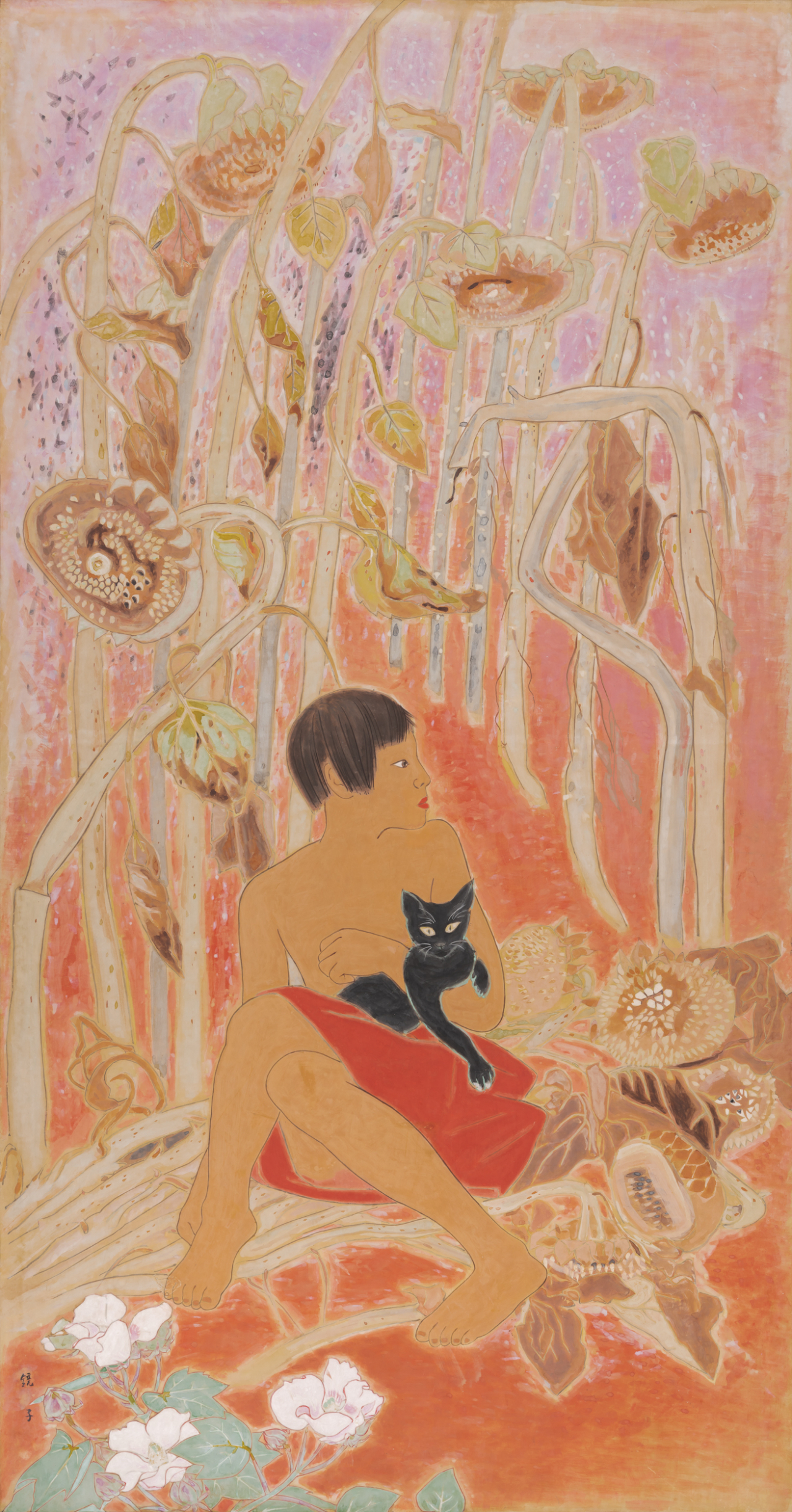천경자, 정(靜), 1955. [고흥군]