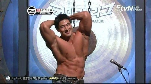 황철순 씨가 tvN의 코미디 프로그램 코미디빅리그(코빅)에 출연한 모습. [방송화면 캡처]