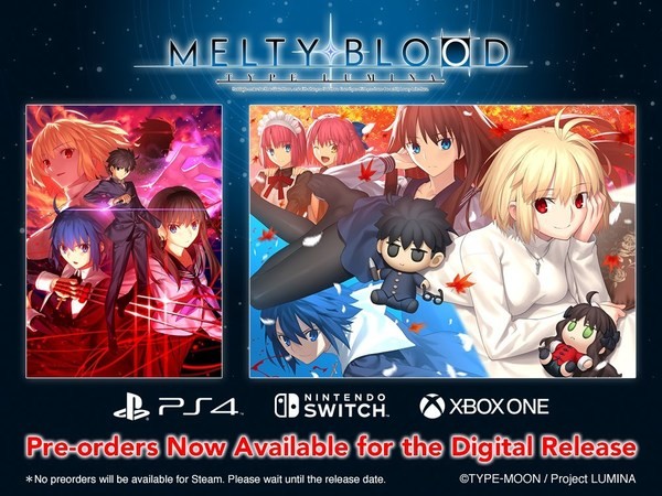 Melty Blood: Type Lumina getting a physical release in Japan with