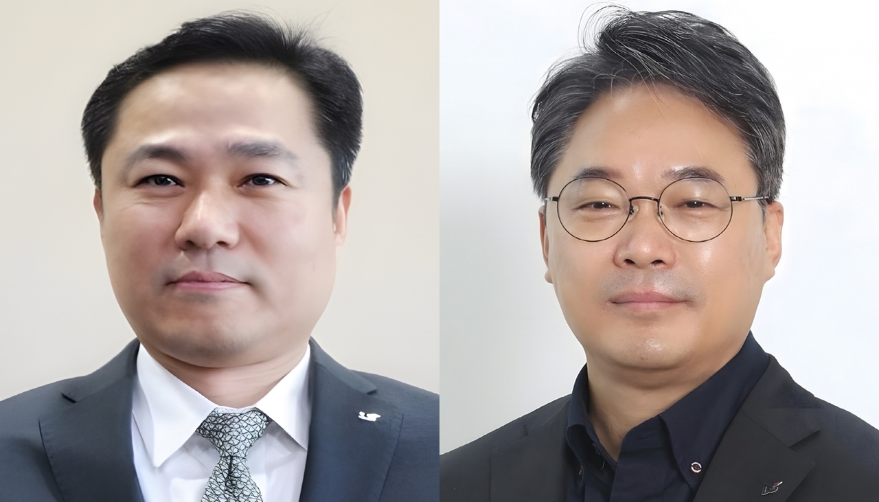 김병옥(왼쪽부터) LS마린솔루션·LS빌드윈 CEO 상무, 박찬성 LS이모빌리티솔루션 CEO 전무 [LS 제공]