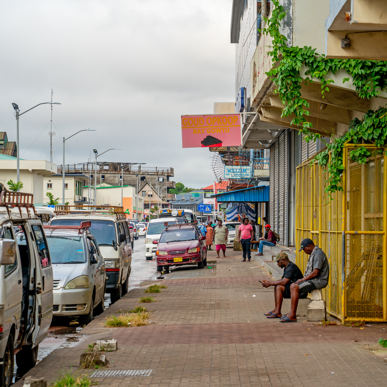 Street scene in the center of the city