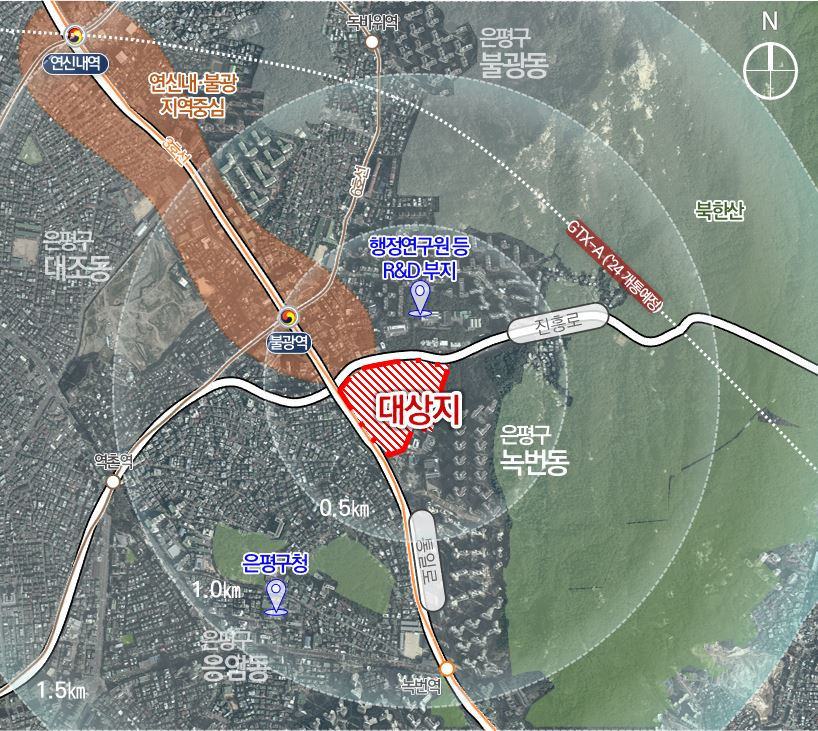 (구)국립보건원 부지 위치도[사진=서울시 제공]
