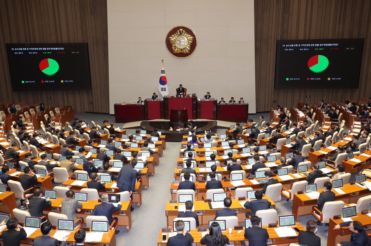 농수산물 유통 및 가격안정에 관한 법률 일부개정법률안 통과