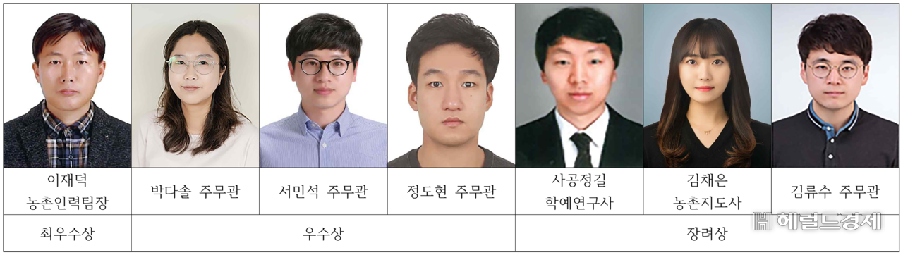 ‘2024년 영주시 적극 행정 우수공무원으로 선정된 7명의 직원(영주시 제공)