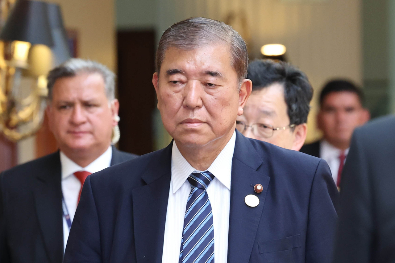 이시바 시게루 일본 총리[연합]