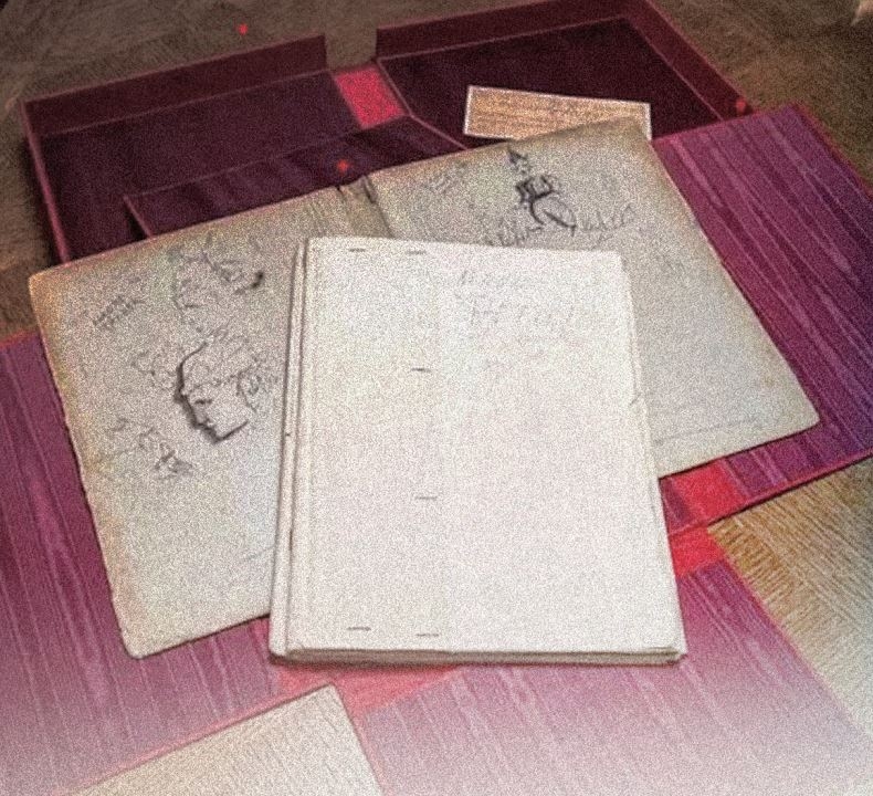 런던의 희귀 서적 전문 딜러인 피터 해링턴 레어북스에서 출간한 것으로 생텍쥐페리가 직접 수기로 수정하고 스케치한 ‘어린 왕자’의 희귀 탄소 활자본. 2024년 10월 16일 윌리엄 에드워즈  [AFP] 2024년 10월24일자 르 몽드에 게재.