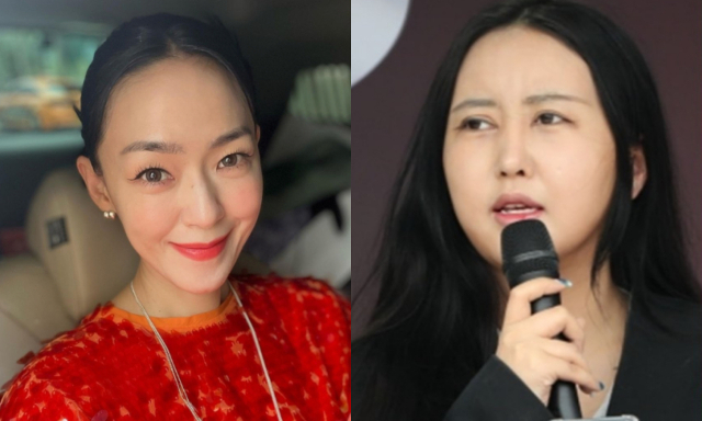 자우림 김윤아(왼쪽)과 최서원(개명 전 최순실 씨) 딸 정유라(오른쪽) . [연합]