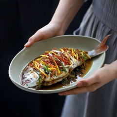 Steamed sea bream