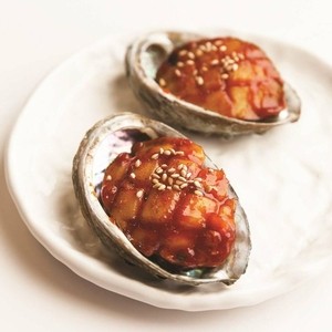 Seasoned grilled abalone