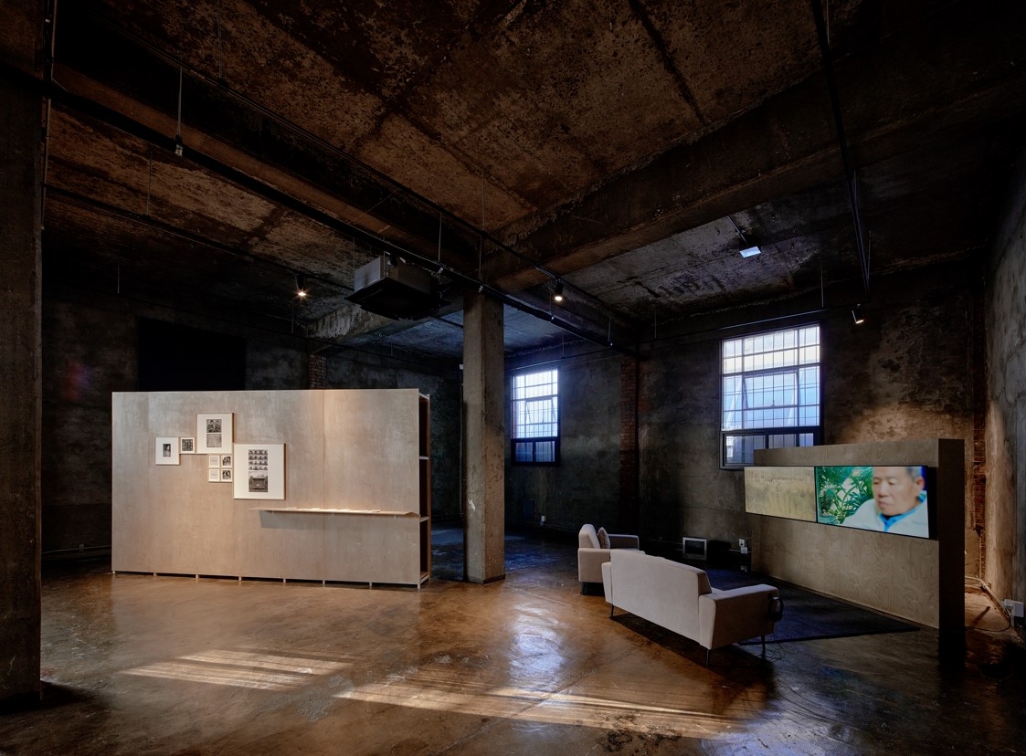 An installation view of “Walking Korea: Cut Pieces" at the WilloW in Seoul (Courtesy of Out of Eden Walk Non-profit, The WilloW)