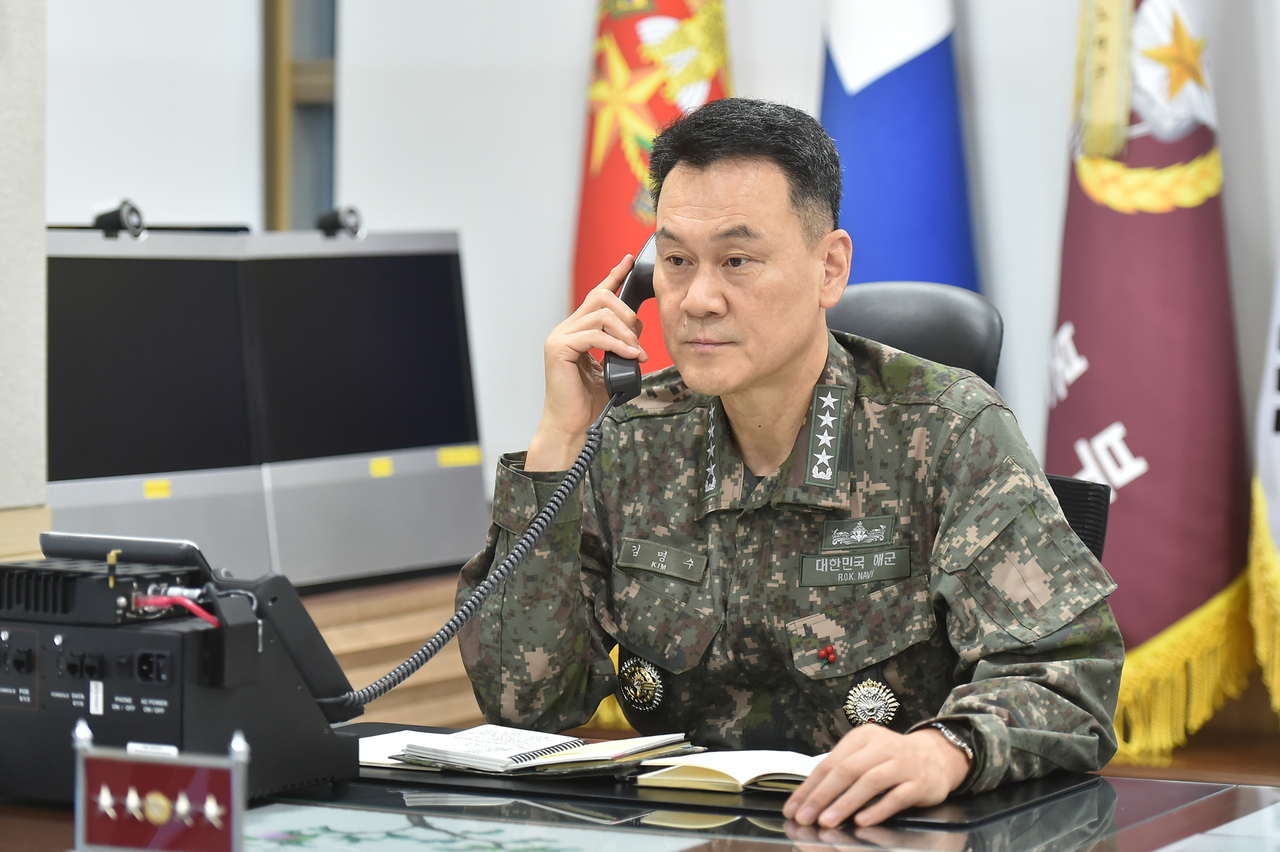 Adm. Kim Myung-soo, chair of South Korea’s Joint Chiefs of Staff (JCS)