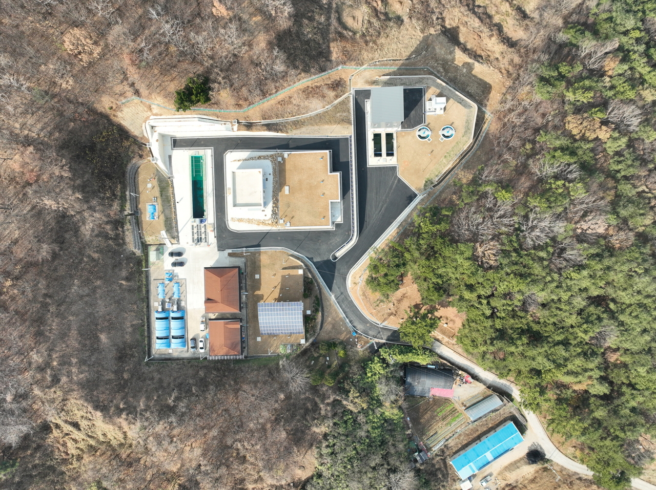 단성 정수장 드론 전경 [사진=산청군]