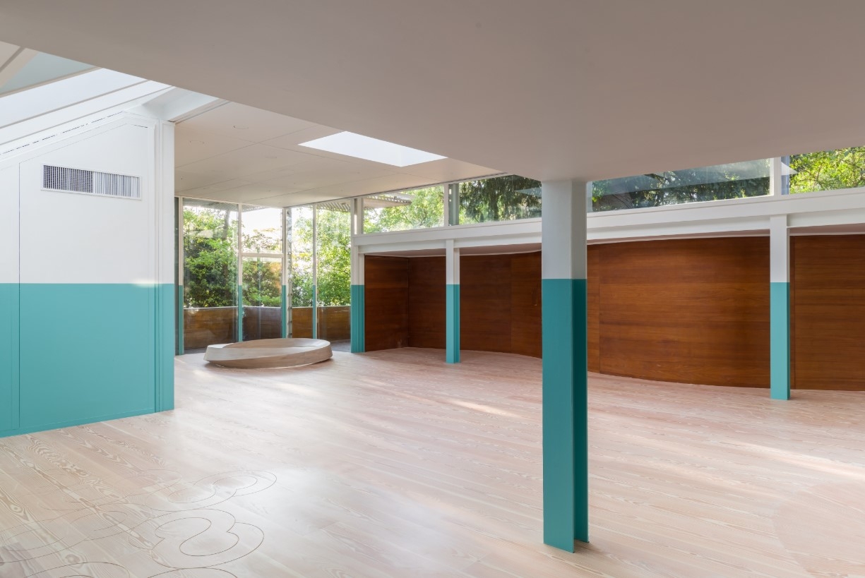 An installation view of “Koo Jeong A – Odorama Cities”  at the Korean Pavilion in Giardini at Venice Biennale 2024 (Courtesy of PKM Gallery)