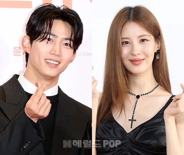 옥택연, 서현/사진=민선유기자