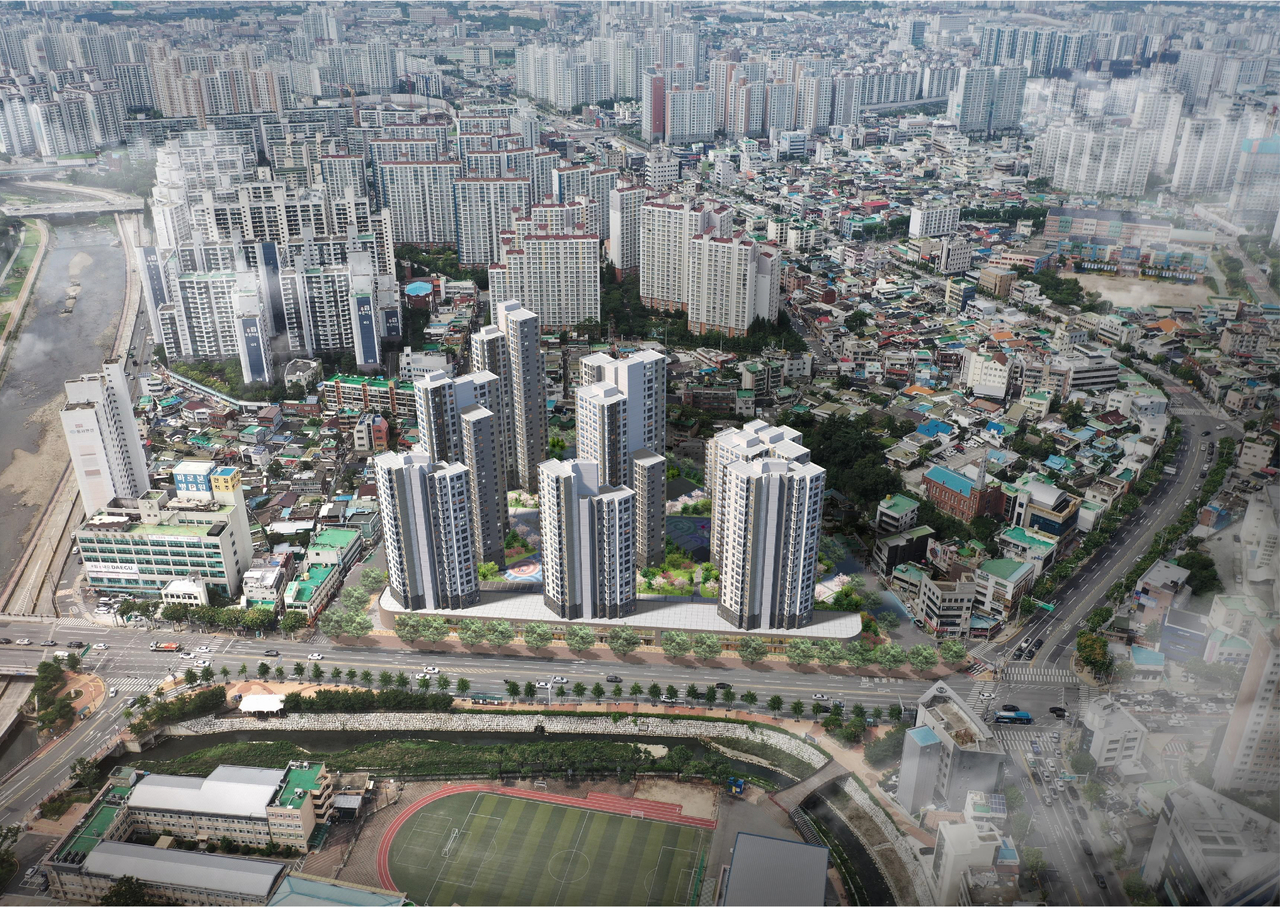 동구 46 재개발정비사업 조감도.[태왕 제공]