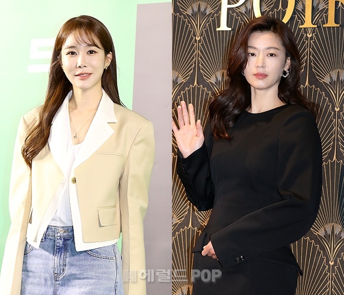 유인나, 전지현/사진=민선유 기자