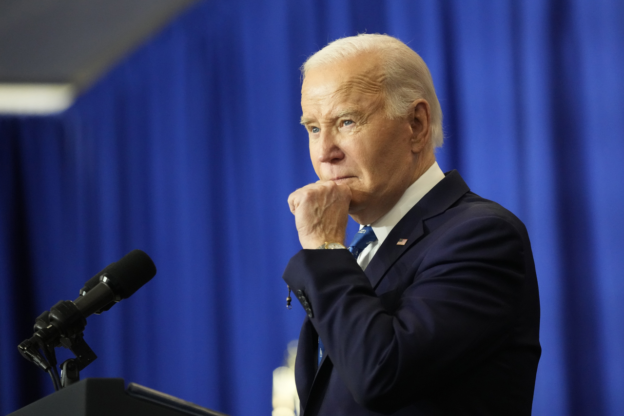 This file photo shows US President Joe Biden speaking during a visit to the Department of Labor for an event honoring the nation's labor history and Frances Perkins, the longest-serving US secretary of labor, in Washington on Dec. 16, 2024. (Reuters-Yonhap)