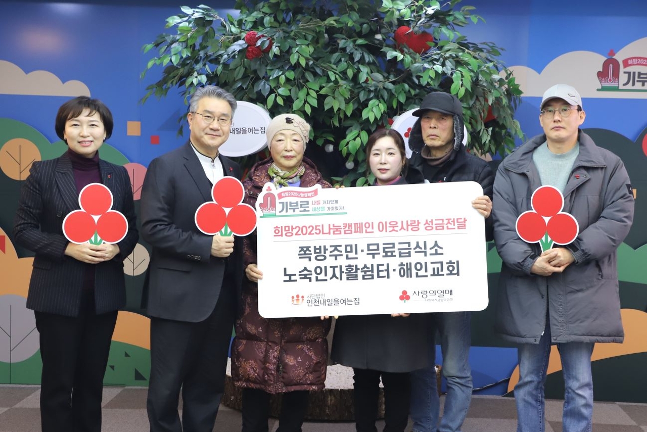 인천 쪽방촌 사람들이 사랑의열매 본사를 찾아 꼬깃꼬깃 모든 기부금을 전달했다.