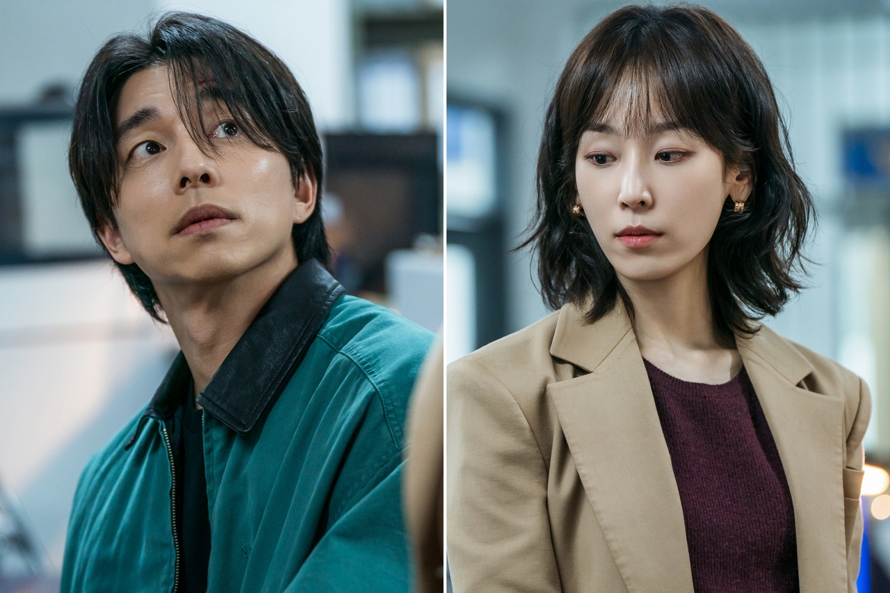 A scene from "The Trunk" starring Gong Yoo as Han Jeong-won and Seo Hyun-jin as Noh In-ji (Netflix)