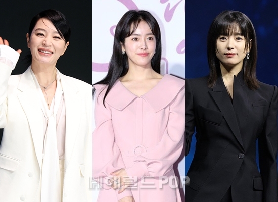 배우 김혜수, 한지민, 한효주/사진=헤럴드POP DB