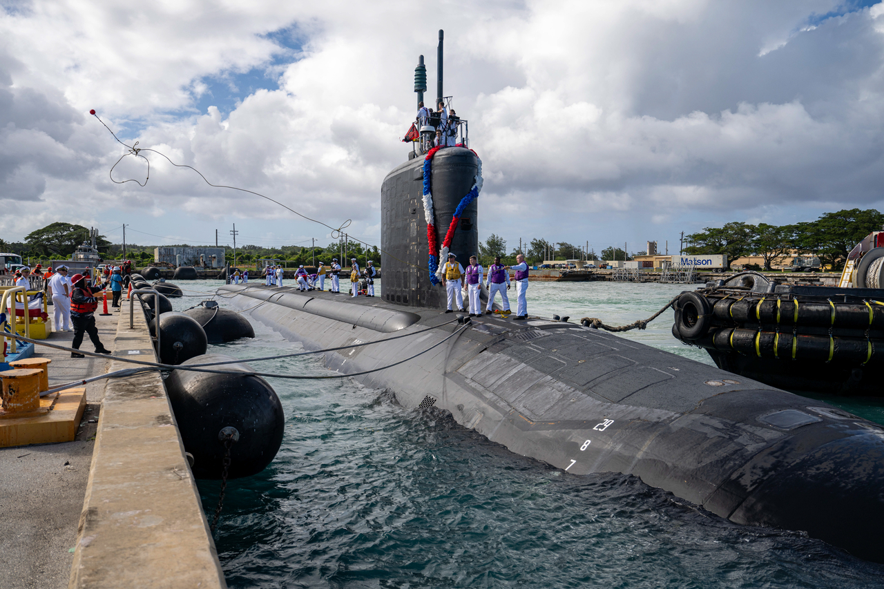 2024년 11월 26일 괌 미 해군기지에 배치된 USS 미네소타(SSN 783).[미 해군 홈페이지]